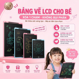 Bảng Vẽ LCD 10 inch Cho Bé – Bảng Viết Điện Tử, Học Toán, Luyện Chữ, Vẽ Hình Dùng Pin