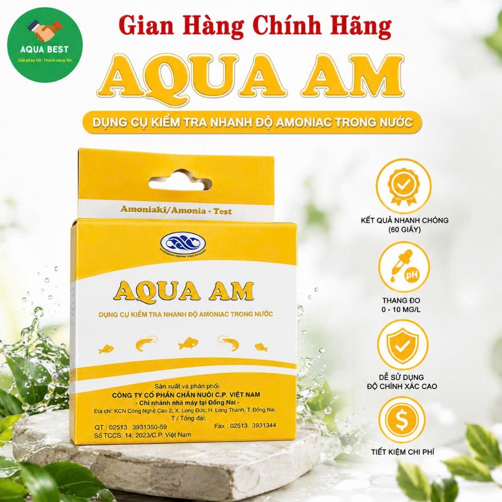 [Chính Hãng, Mẫu Mới] Hộp test NH3 CP - Test NH3 CP - Bộ test Amonia CP
