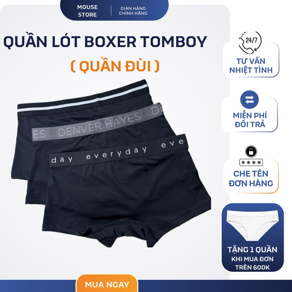 Quần Lót Boxer Tomboy Sb Trans Thiết Kế Chất Thun Lạnh