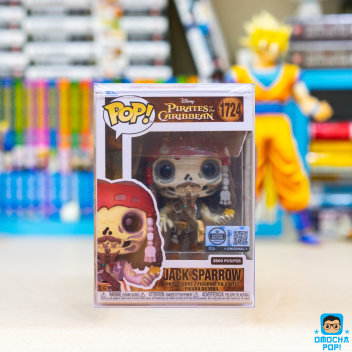 Mô Hình Chính Hãng Funko Pop Movies Disney - Pirates of the Caribbean Jack Sparrow Skeleton #1724 LE