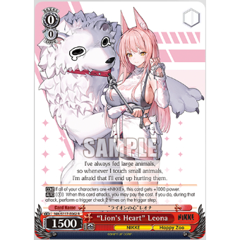 [Thẻ bài chính hãng Weiß Schwarz] NIK/S117-062  “Lion's Heart” Leona R