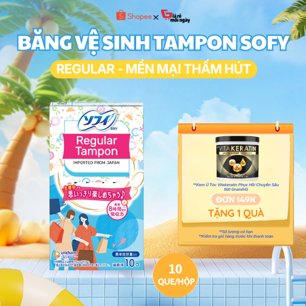 BĂNG VỆ SINH SOFY TAMPON REGULAR -10 QUE