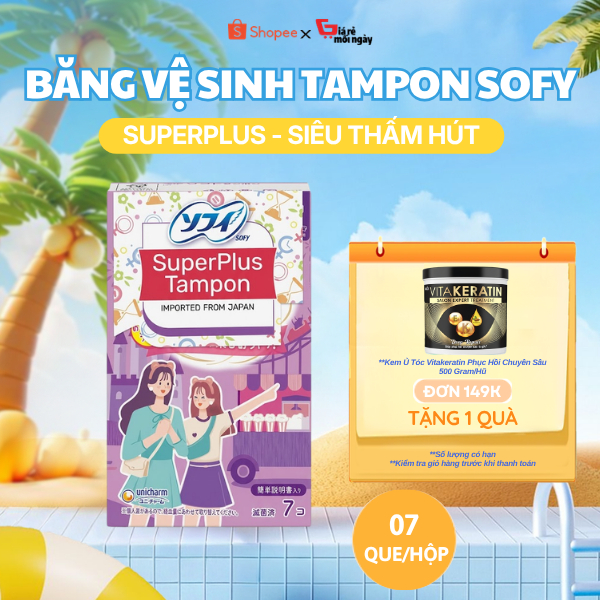 Băng Vệ Sinh Sofy Tampon Super Plus - 7 Que