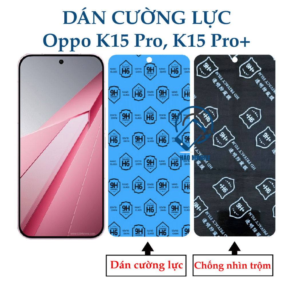 Dán cường lực dẻo nano Oppo K15 Pro, K15 Pro+ ( Oppo K15 Pro Plus ) trong suốt và chống nhìn trộm