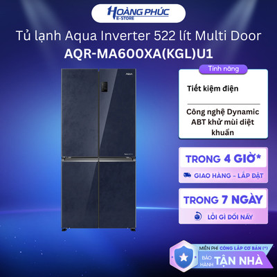 AQR-MA600XA(KGL)U1 - Tủ lạnh Aqua Inverter 522 lít Multi Door AQR-MA600XA(KGL)U1 {Ship HCM 0Đ}