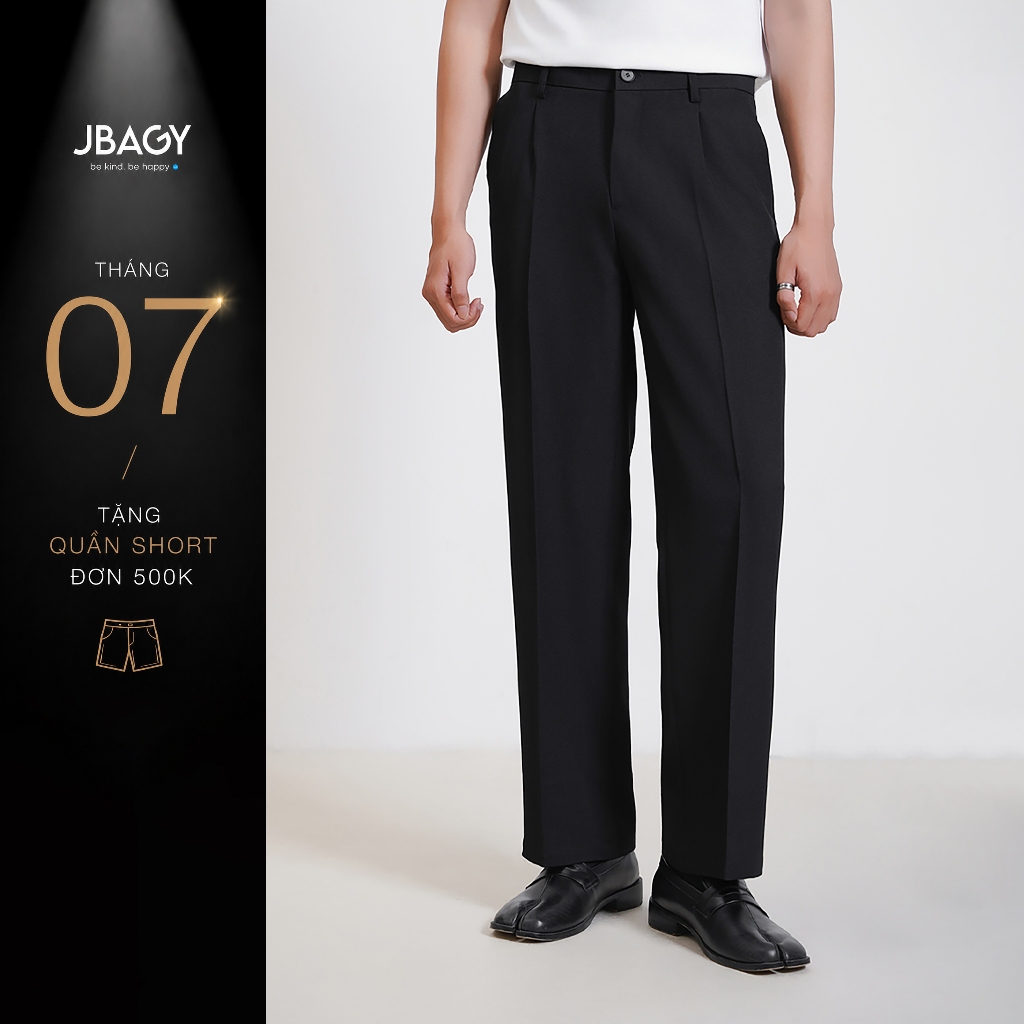 Quần tây nam ống suông đứng JBAGY Straight Trouser vải âu cao cấp - JA0102