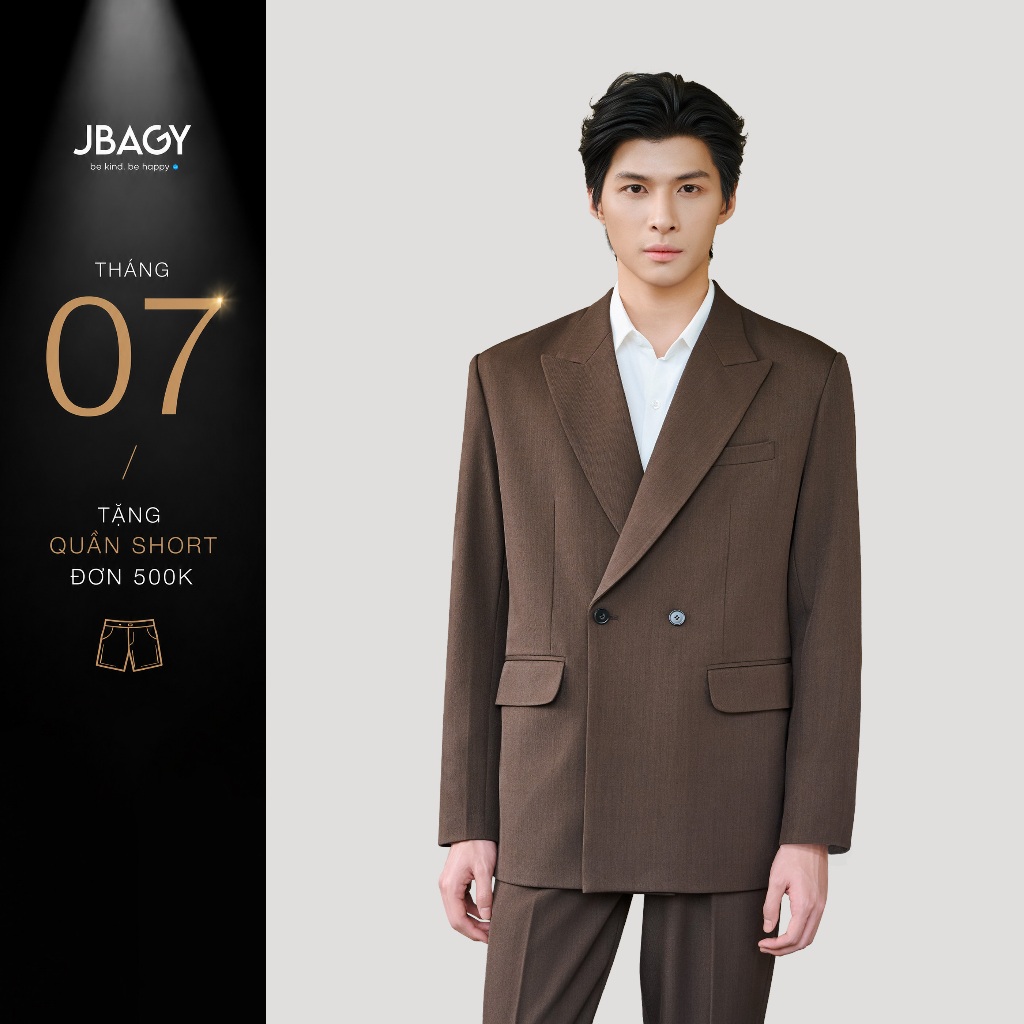 Áo khoác Blazer nam JBAGY Atelier Jacket ve nhọn vải âu cao cấp - JK0102
