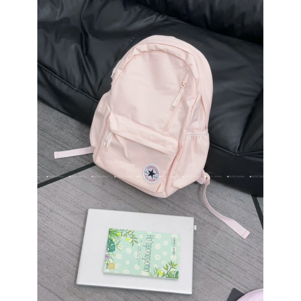 Balo converse unisex hồng phấn chính hãng ( ảnh chính chủ)