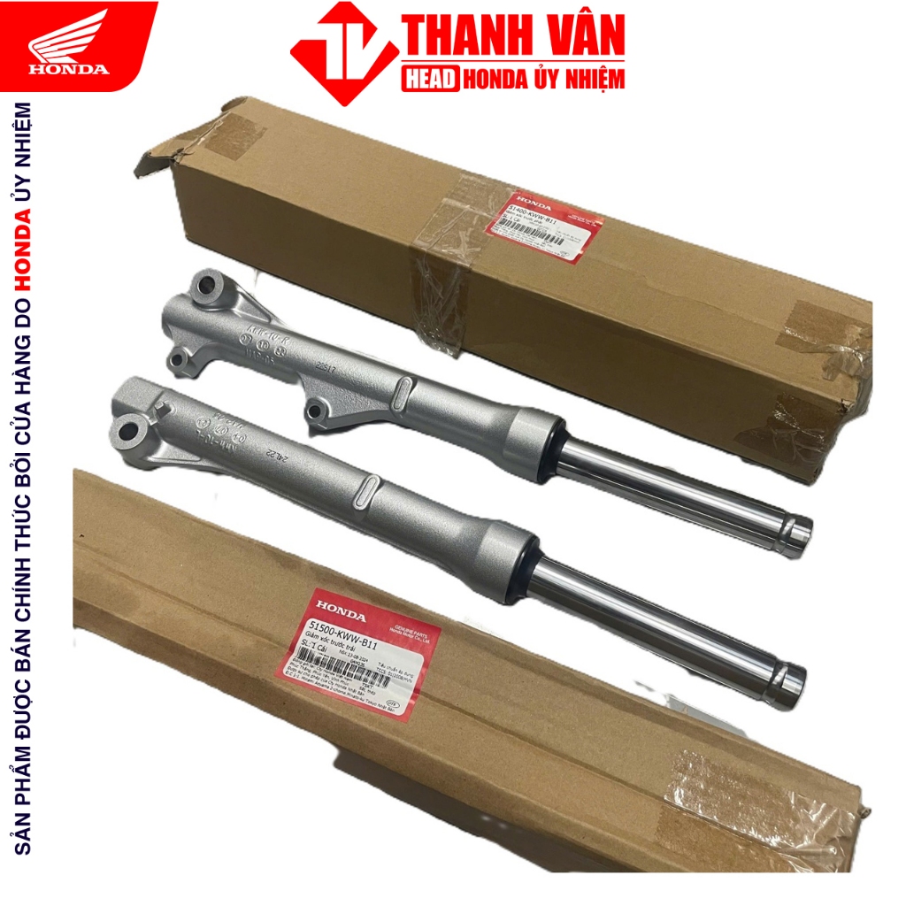 Bộ Giảm Xóc Phuộc Trước Honda Future II, Future Neo, Future X (Mã 51400-KWW-B11 & 51500-KWW-B11)