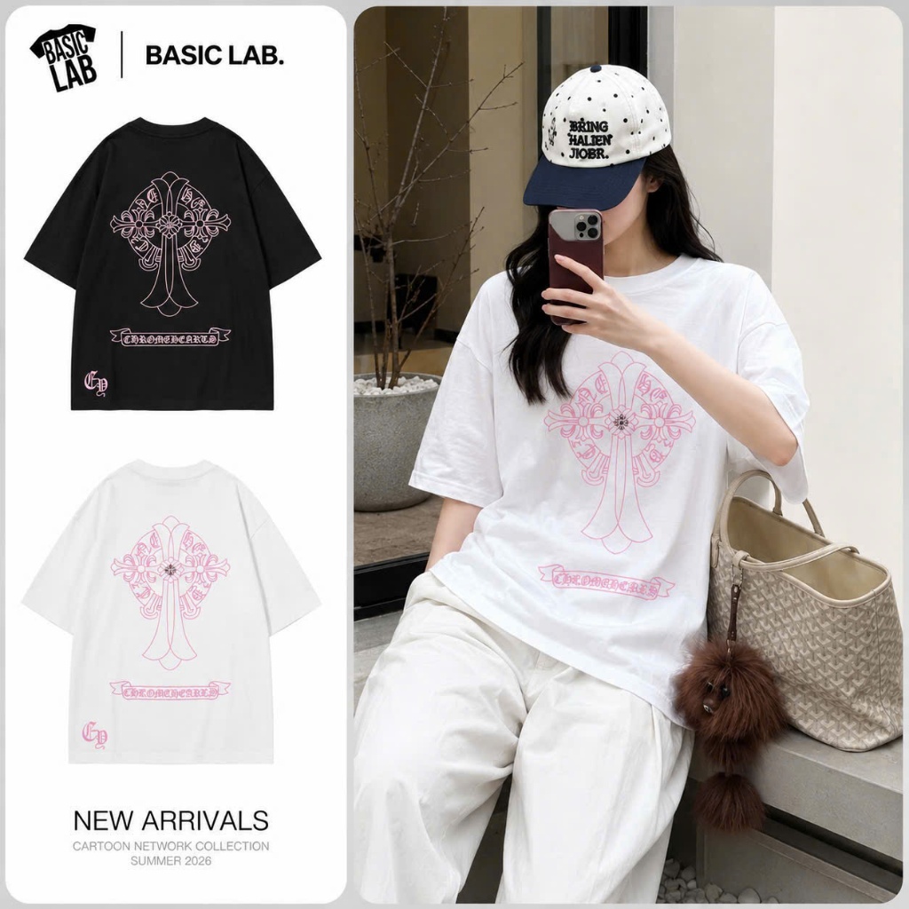 Áo Thun Basic Lab BL29 Unisex Local Brand Form Rộng Nam Nữ Phong Cách Hàn Quốc