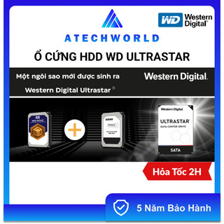 Ổ Cứng HDD WD Ultrastar 2TB 4TB 6TB 8TB 10TB 12TB Dùng Cho NAS Server – Hàng Chính Hãng - BH 5 Năm - Có Xuất VAT