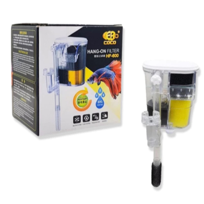 Lọc Thác Mini HF600 Máy Lọc Hồ Cá Bể Cá Mini Thủy Sinh Có Lọc Váng Điều Chỉnh Lưu Lượng
