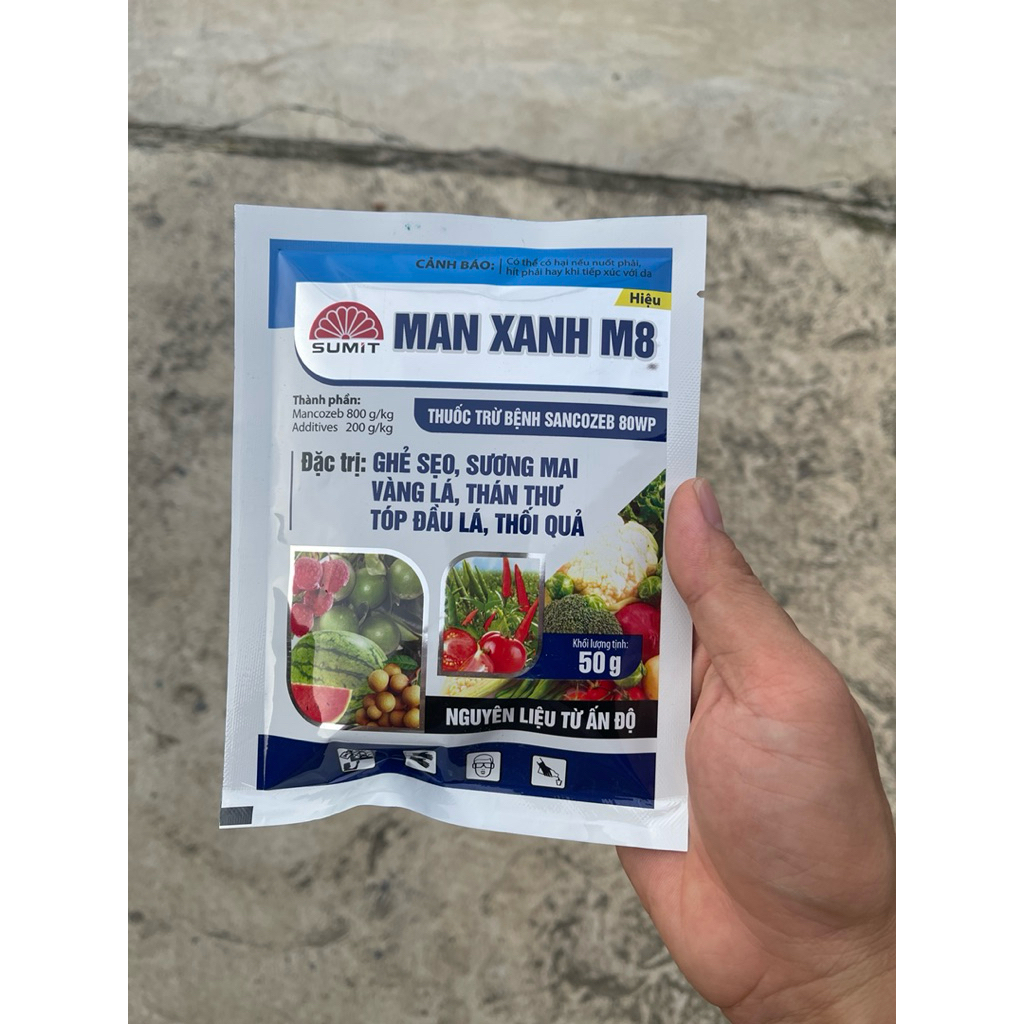 MAN XANH M8 – THUỐC TRỪ BỆNH PHỔ RỘNG CHO CÂY TRỒNG