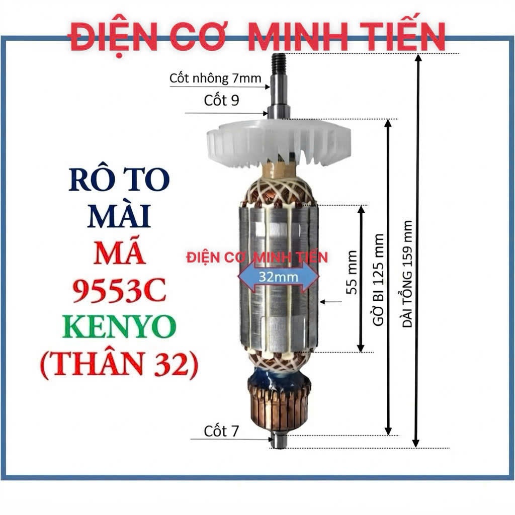 RÔ MÀI GÓC KENYO LOẠI THÂN 32mm, DÙNG CHUNG MÁY 9553C.