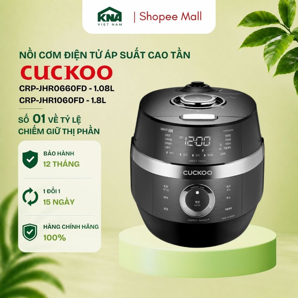 Nồi Cơm Điện Cuckoo JHR1060FD/JHR0660FD Cao Tần - Lòng Nồi X-Wall Độc Quyền, Tích Hợp Nhiều Chế Độ