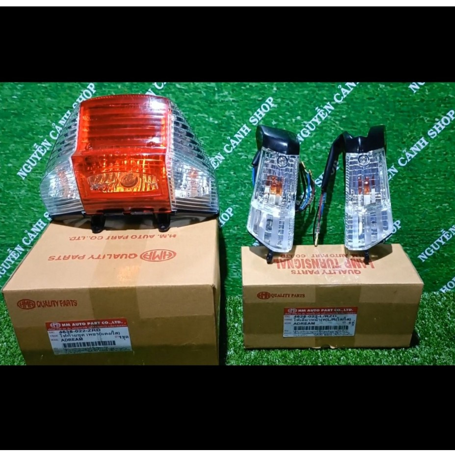 Bộ đèn HMA xe Dream=combo đèn xi nhan + đèn lái dream