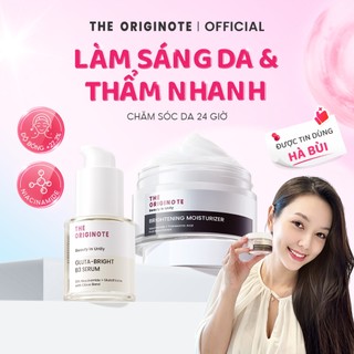[Bộ Sáng Da] Combo serum trắng da và kem dưỡng The Originote Cân bằng tông da cải thiện kết cấu da với niacinamide