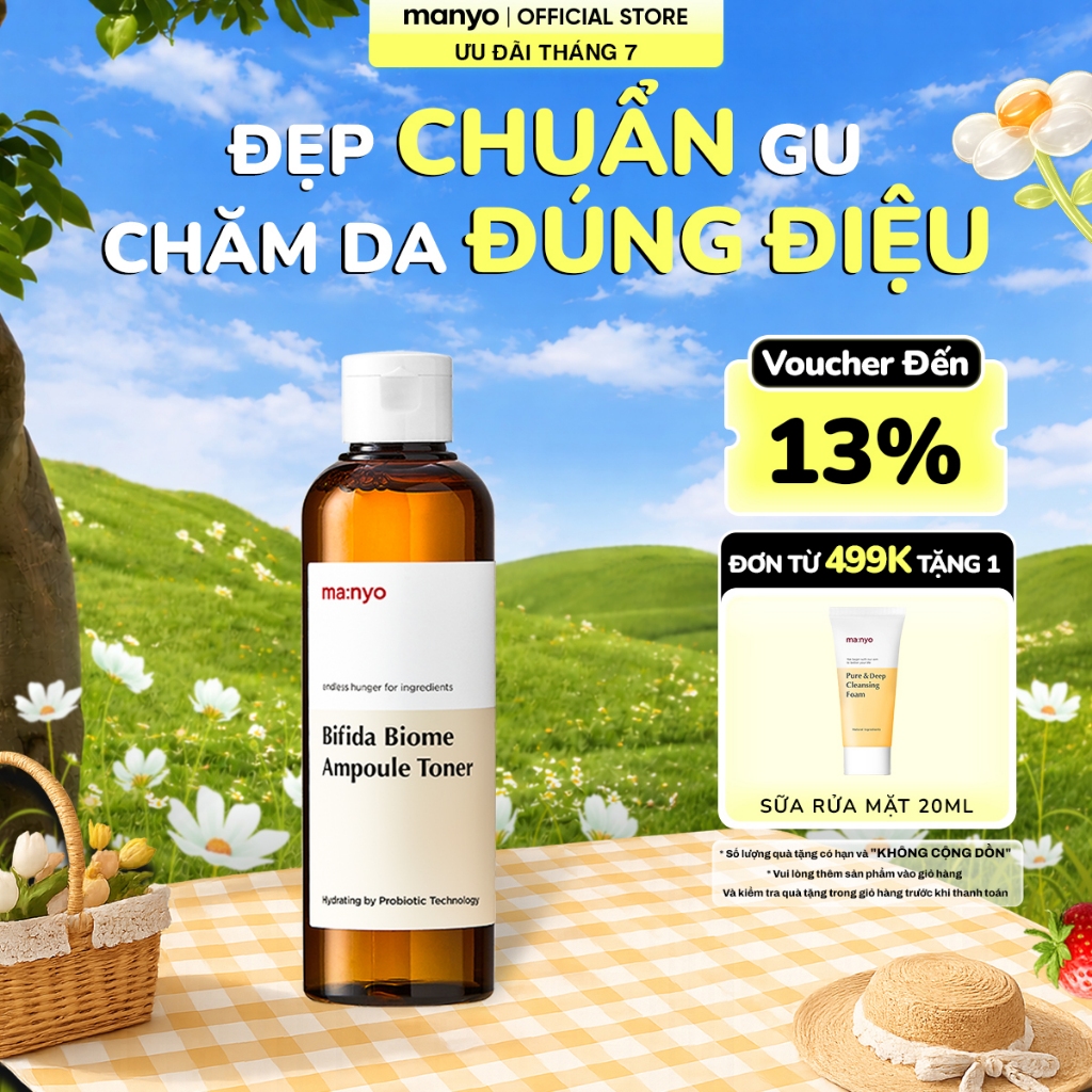[Best-Selling] Nước hoa hồng cấp ẩm cân bằng da manyo Bifida Biome Ampoule Toner 210ml/400ml