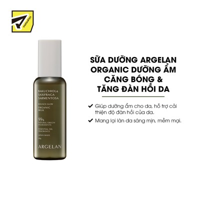 Mk Argelan Organic Sữa Dưỡng Ẩm Hỗ Trợ Căng Bóng Đàn Hồi Chai 120g