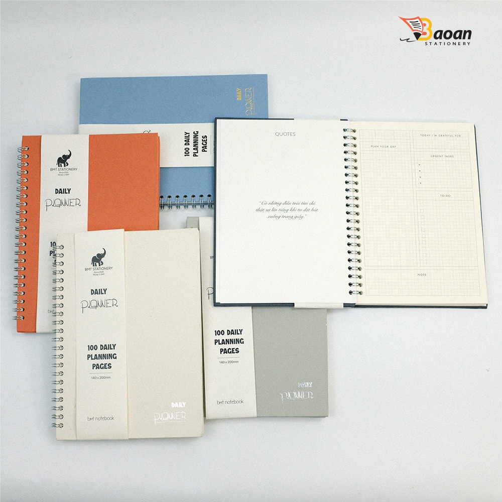 Sổ Planner A5 - Daily Planner & Weekly Planner BAOAN Stationery - Sổ Lên Kế Hoạch, Quản Lý Công Việc