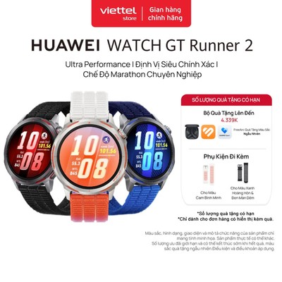 Đồng Hồ Thông Minh HUAWEI WATCH GT Runner 2 | Ultra Performance | Định Vị Siêu Chính Xác | Chế Độ Marathon Chuyên Nghiệp