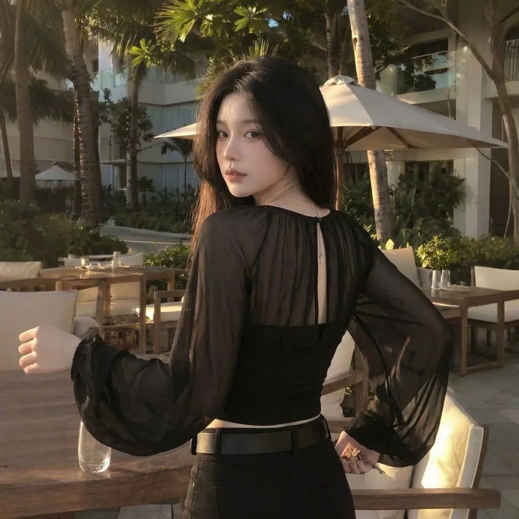 Áo thun phối lưới co giãn siêu dễ thương chất liệu thun cotton KINI Style | BigBuy360 - bigbuy360.vn