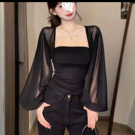 Áo thun phối lưới co giãn siêu dễ thương chất liệu thun cotton KINI Style | BigBuy360 - bigbuy360.vn