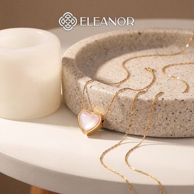 Dây chuyền nữ titan Eleanor Accessories hình trái tim phụ kiện trang sức vòng cổ 12231