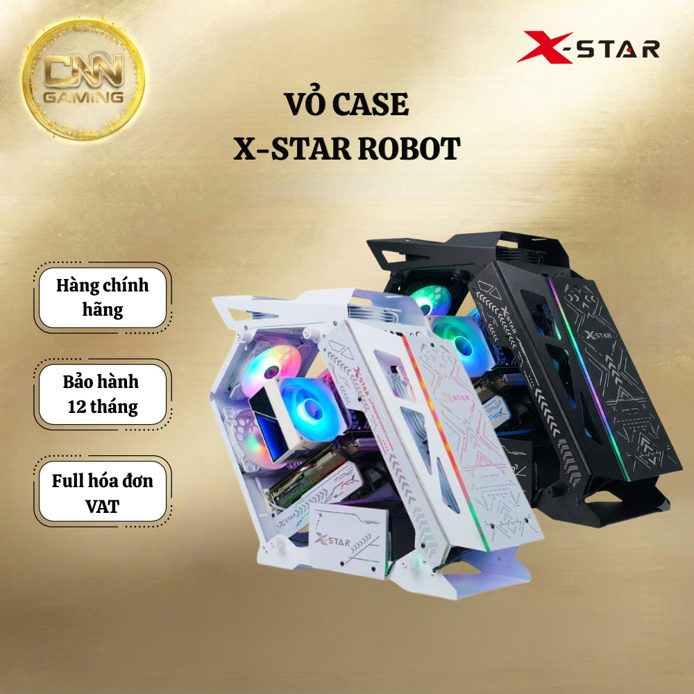 Vỏ Case Robot Xstar Gaming Chính Hãng, Kính Cường Lực, Hỗ Trợ Tản Nhiệt Tốt, Build PC Gaming Đẹp