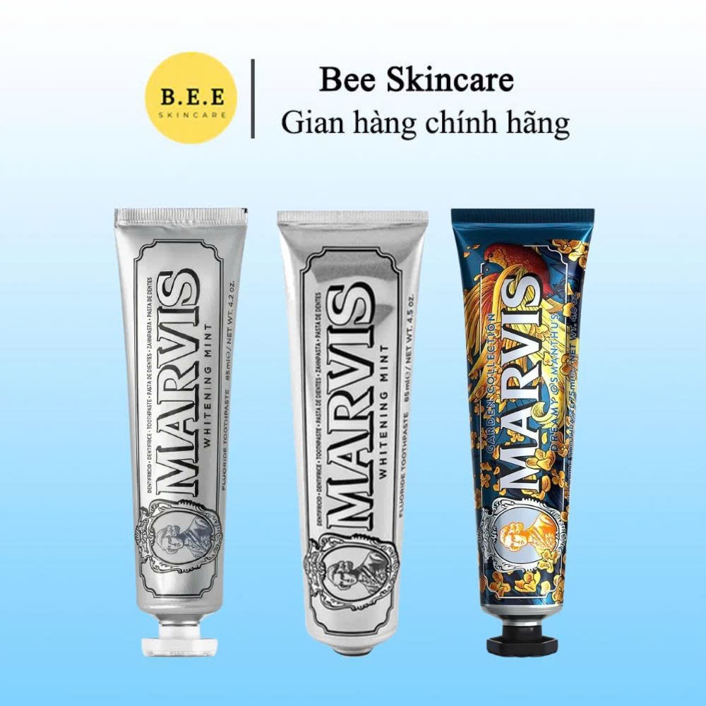 Kem Đánh Răng Marvis Smoker Whitening Mint Trắng Răng, Giảm Hôi Miệng, Ngừa Sâu Răng Bee Skincare