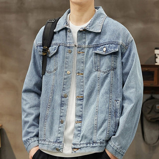 Áo khoác Jean bò Xanh nhạt cổ điển - Fashionable Denim AJ001