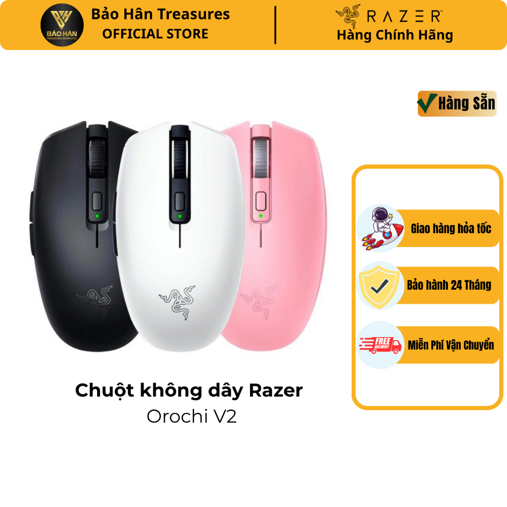 Chuột Không Dây Razer Orochi V2 - Wireless - Hàng Chính Hãng