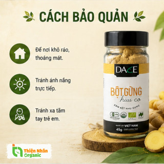 Bột Gừng Hữu Cơ Dace Organic Ginger Powder 40g