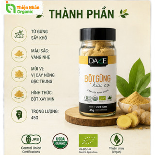 Bột Gừng Hữu Cơ Dace Organic Ginger Powder 40g
