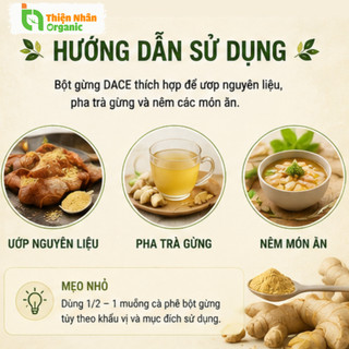 Bột Gừng Hữu Cơ Dace Organic Ginger Powder 40g
