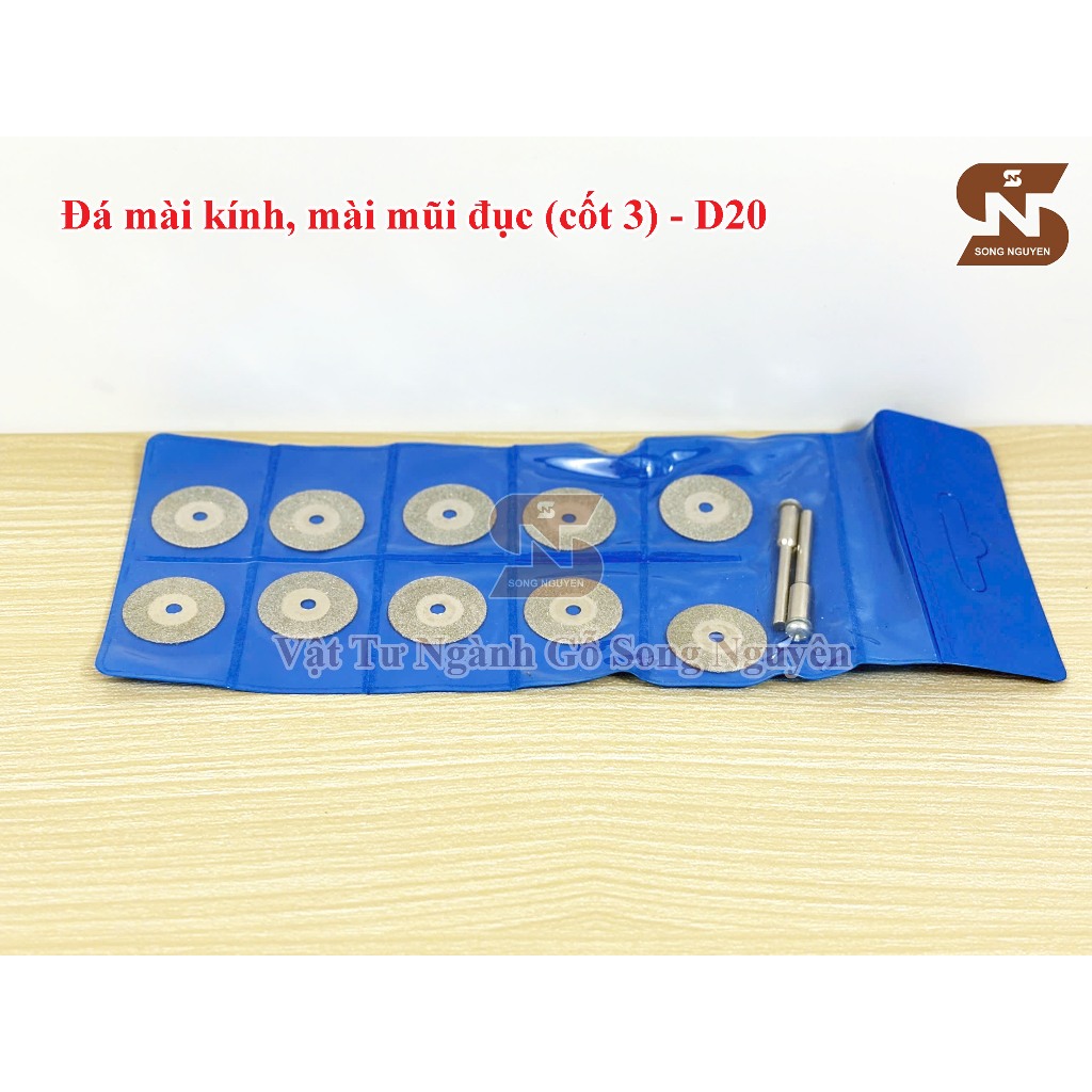 ( 1 Vỉ ) Đá mài mũi 3 cạnh/ Đá mài kính mài mũi đục ( Cốt 3) - Ngành gỗ
