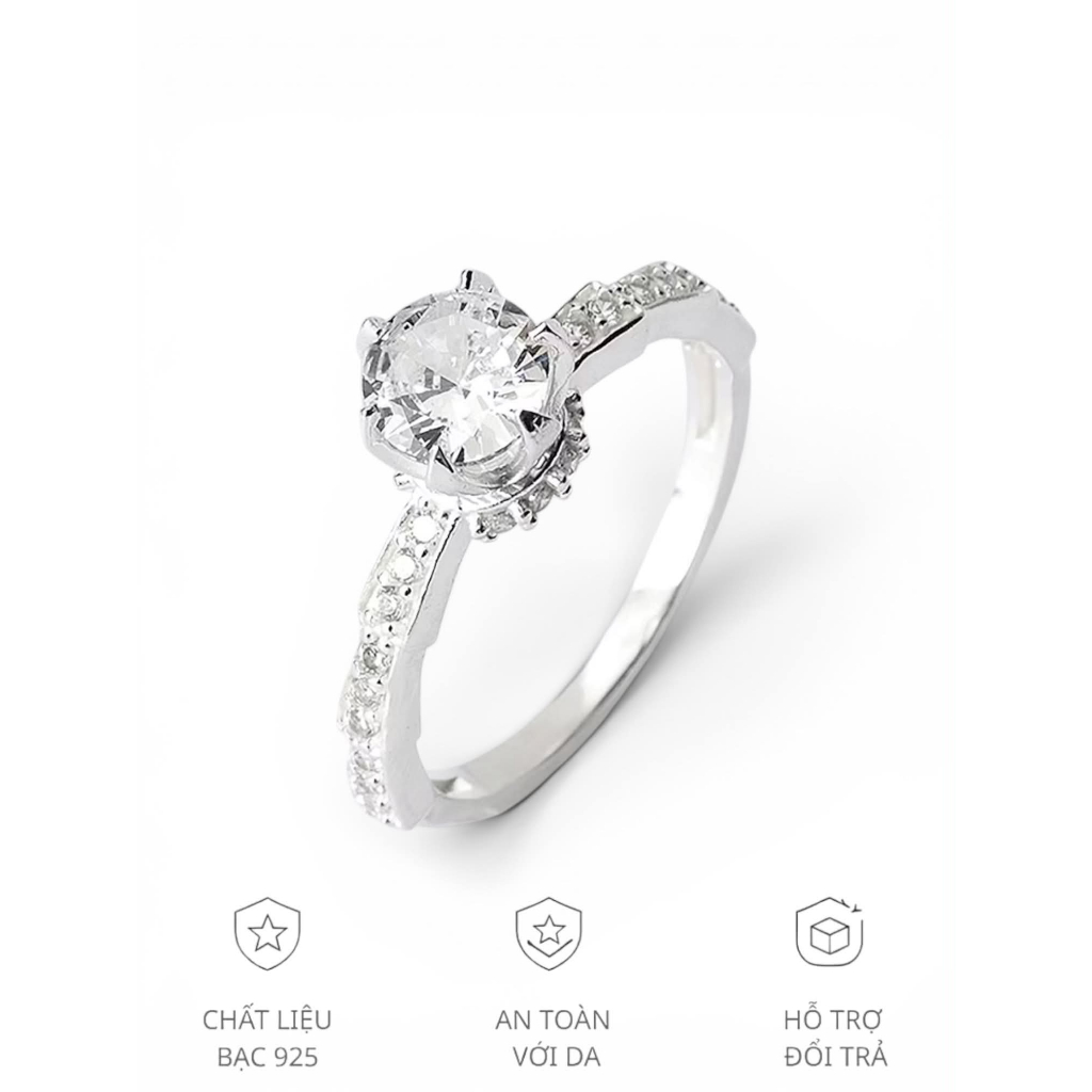 FREE SHIP NHẪN NỮ HÓT MẪU MỚI BẠC TA GIÁ TỐT