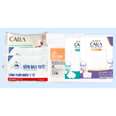[QUÀ TẶNG KHÔNG BÁN] Combo 6 quà: 2 Bông y tế 5gr + Tăm bông 42 que + Khăn khô + Sạch sâu 20m + Velvet 10m