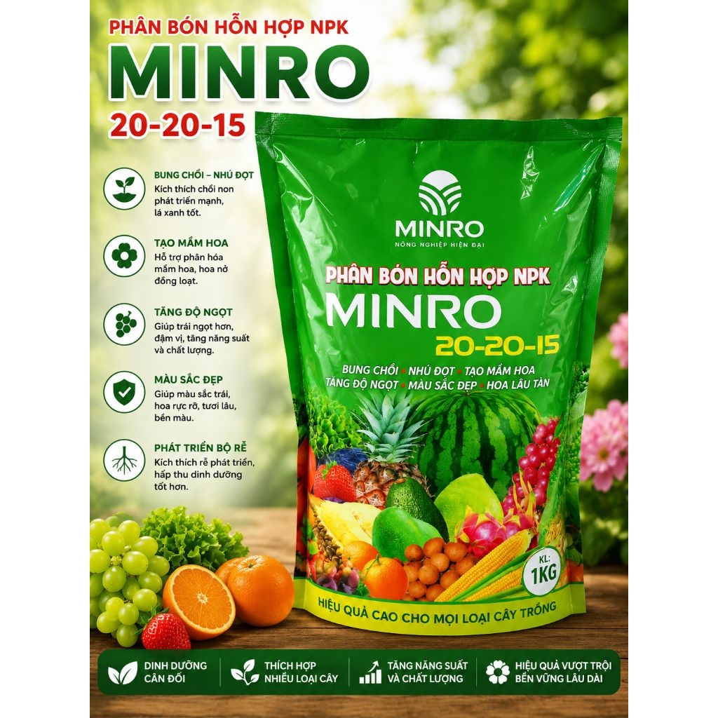 NPK 20-20-15 gói 1kg