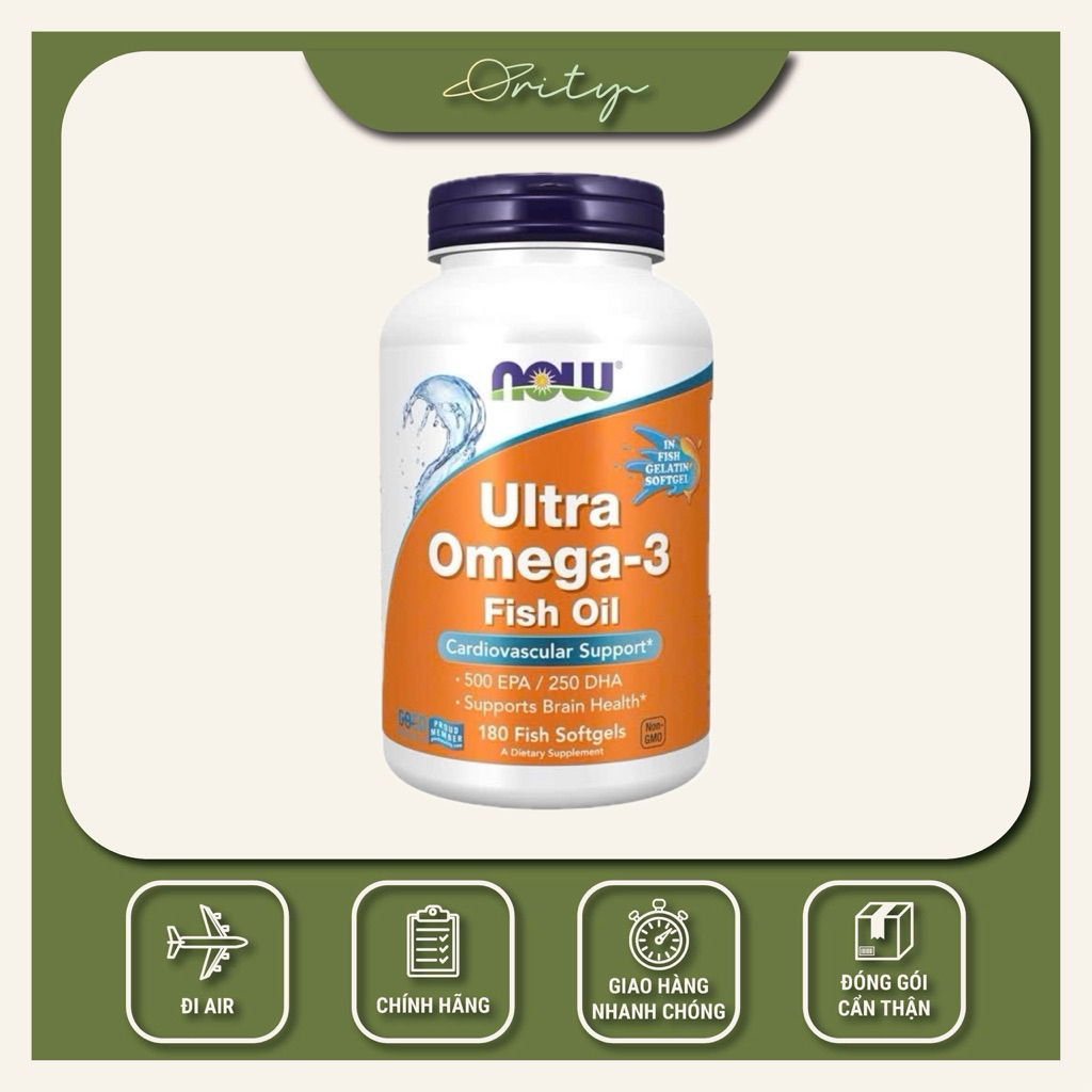[Chính Hãng] Thực Phẩm Bảo Vệ Sức Khoẻ Now Ultra Omega-3 Fish Oil - Now Foods