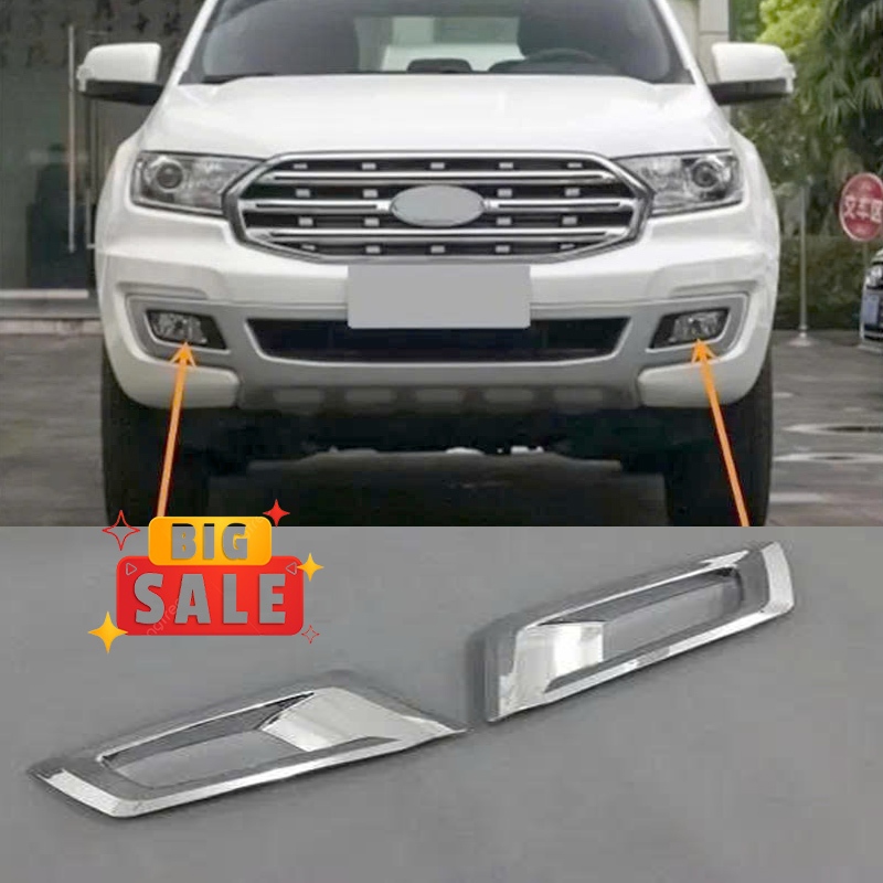 Ốp Viền Gầm Everest 2016 2017 2018 2019 2020 2021 - Ốp Trang Trí Đèn Gầm Trước Ford Everest