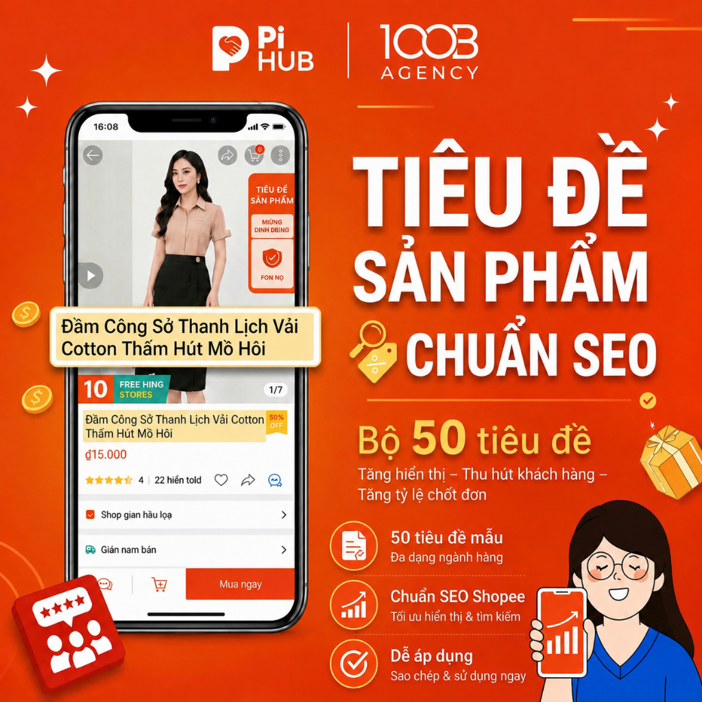 [100B Agency] Bộ 50 Tiêu Đề Sản Phẩm Thời Trang Chuẩn SEO
