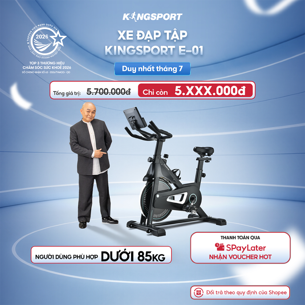 Xe đạp tập Kingsport E-01 - Nâng cao sức khỏe tại nhà