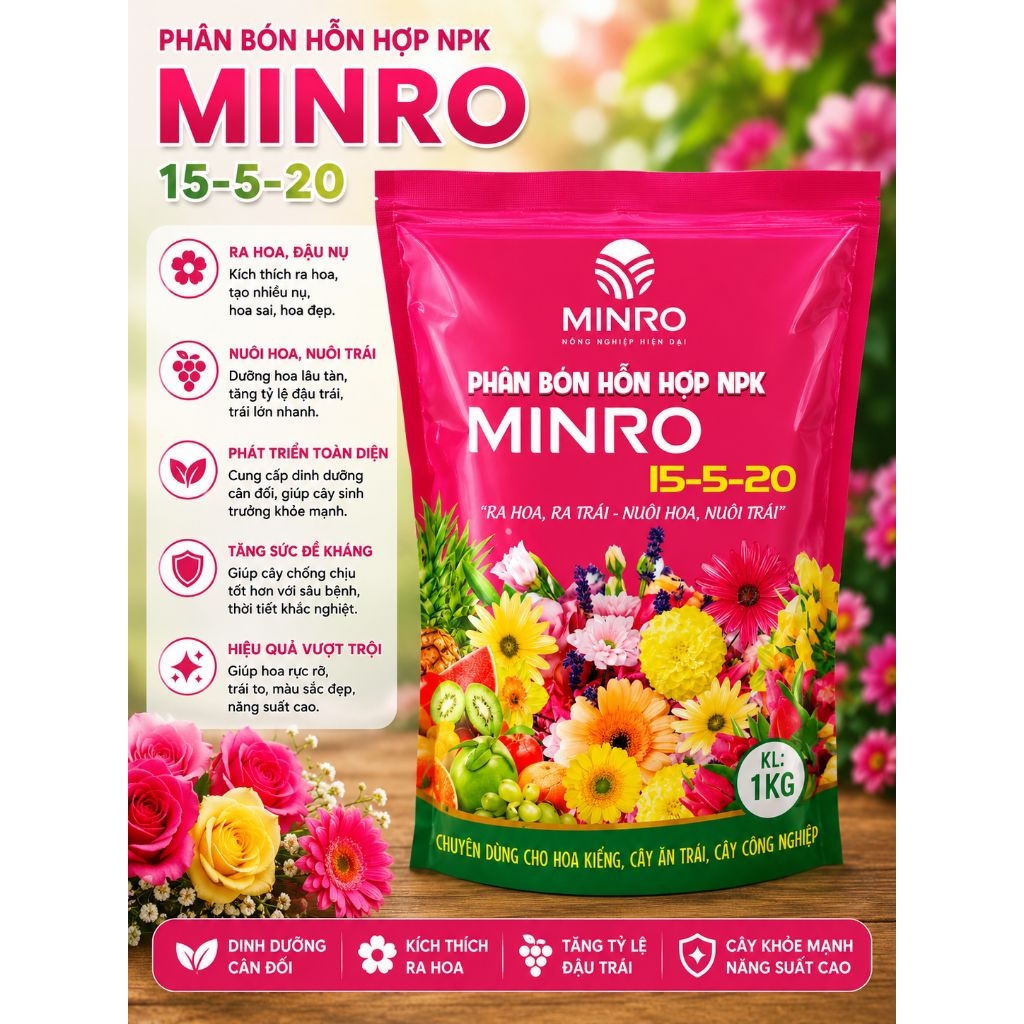NPK 15-5-20 gói 1kg