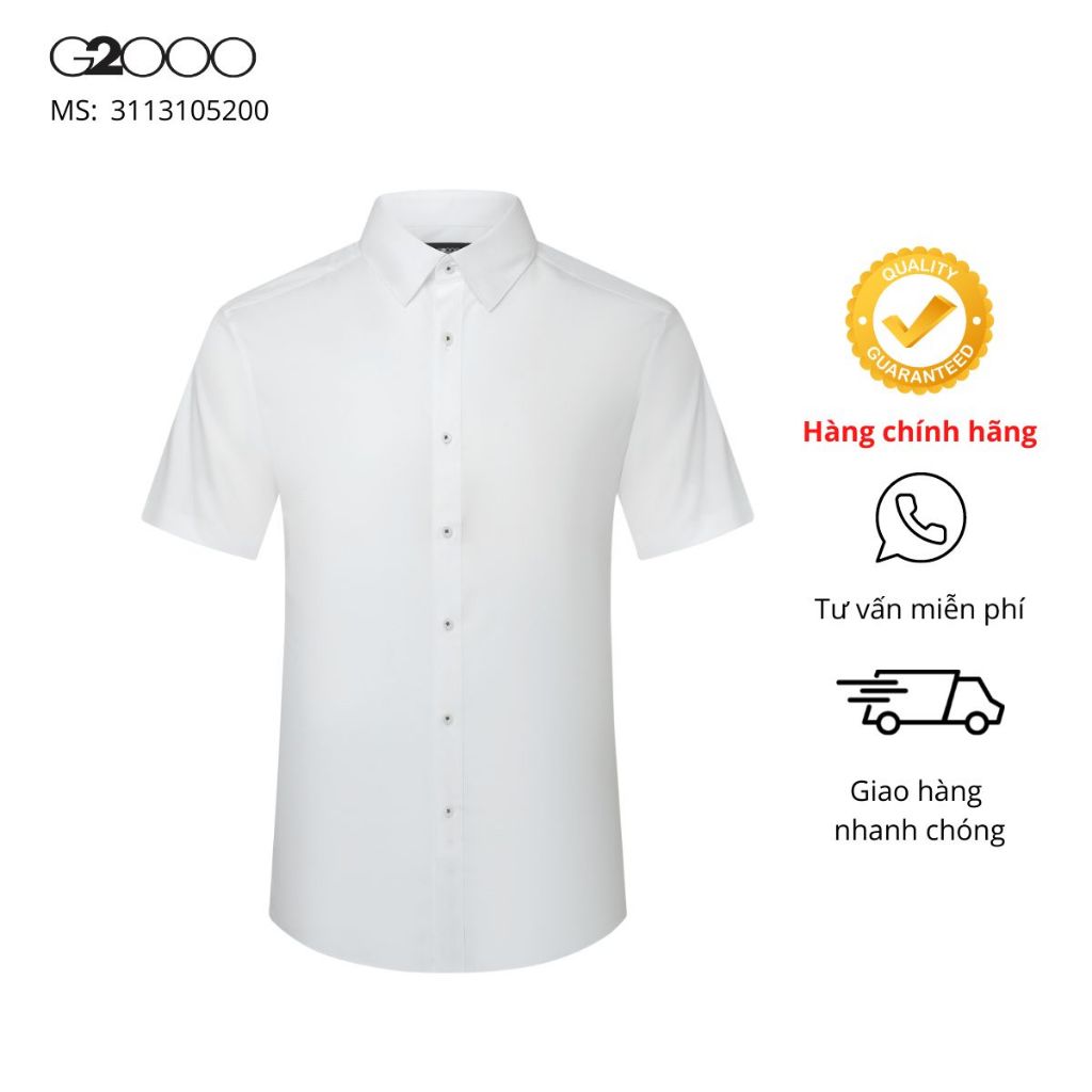 Áo Sơ Mi Nam G2000 Smart Fit (3113105200) Màu Trắng