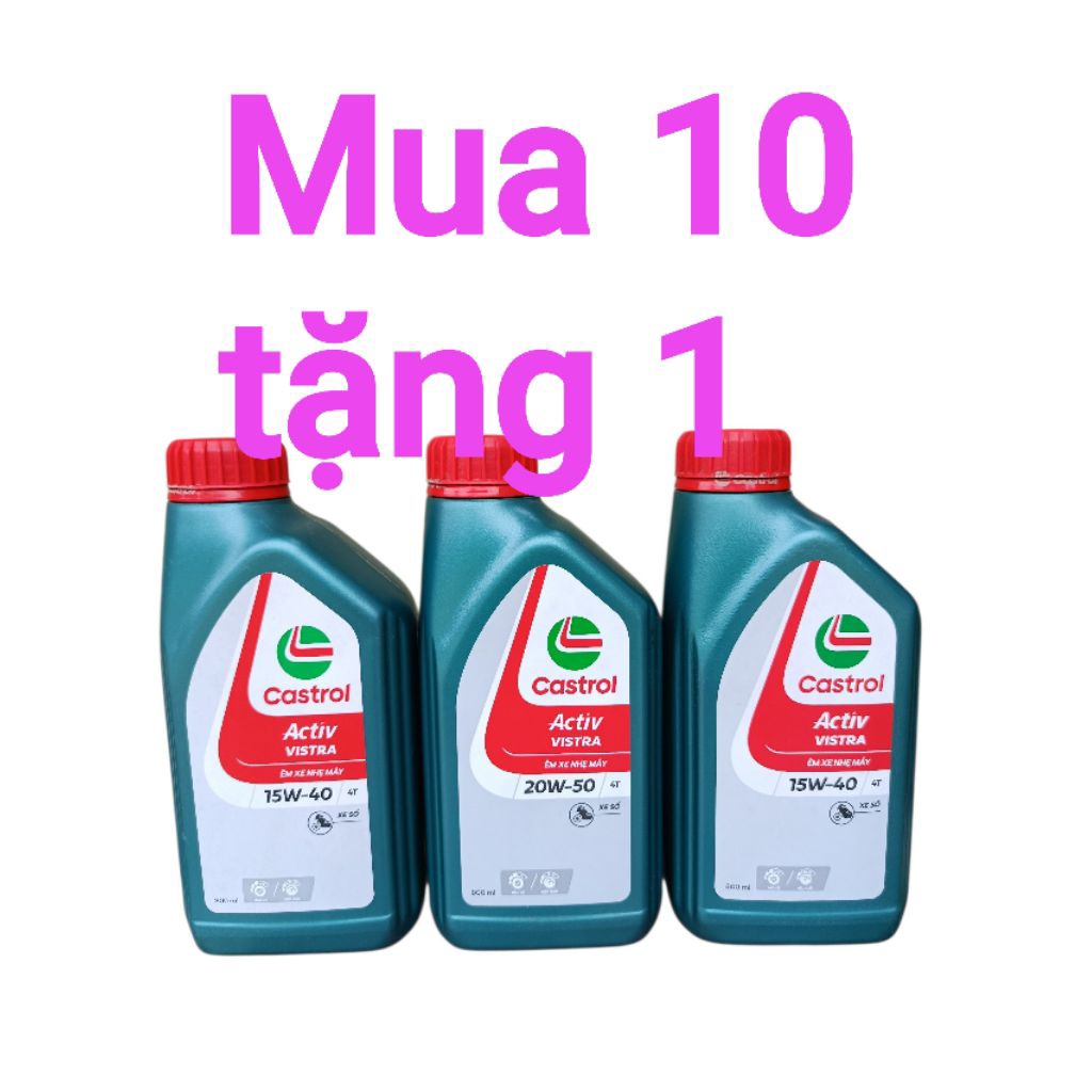Dầu nhớt Castrol Vistra số ga 08lit và 1lit bảo vệ tối ưu......