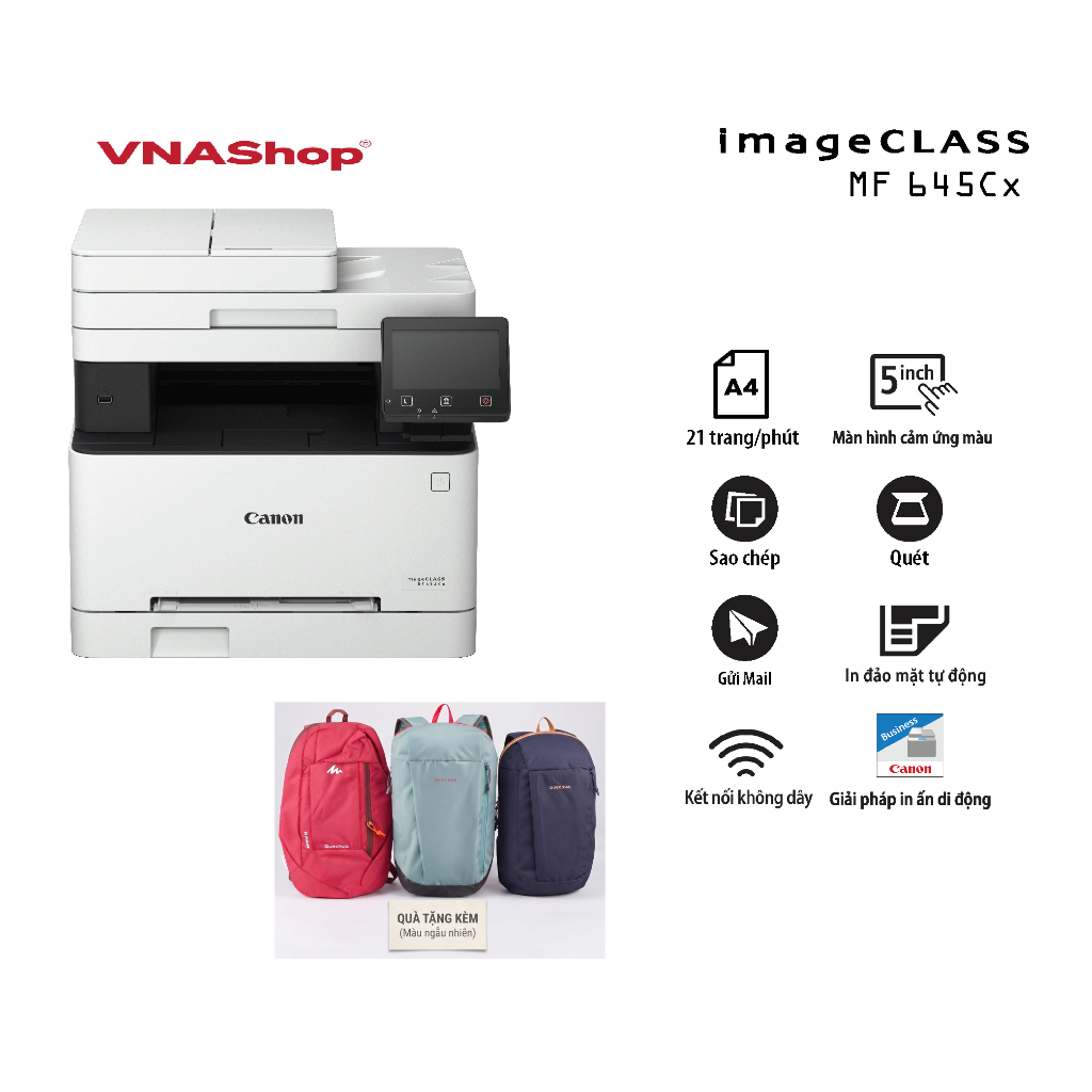 [GIFT] Canon MF645Cx Máy in laser màu, In, Scan, Copy, Fax – WiFi, LAN, In đảo mặt tự động- Chính Hã