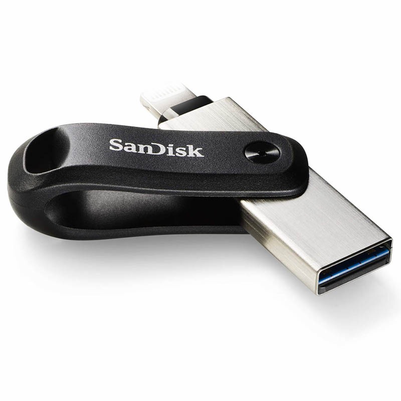 USB 3.0 OTG SanDisk ixpand Go 128GB Flash Drive - đầu laining và USB (Bạc)