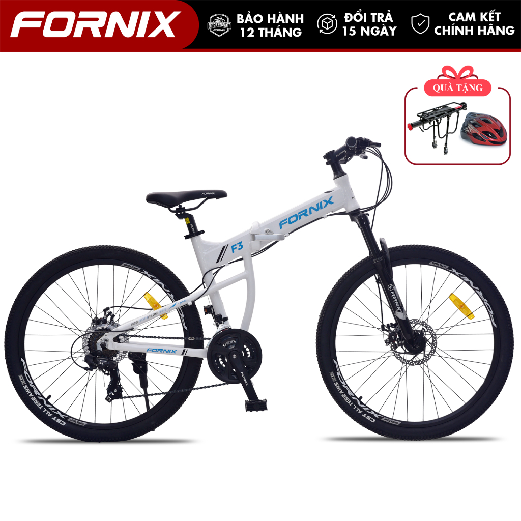 Xe Đạp Gấp Gọn FORNIX F3 Khung Nhôm Vòng Bánh 26 Inch Bộ Truyền Động 21 Tốc Độ 3 Đĩa 7 Líp