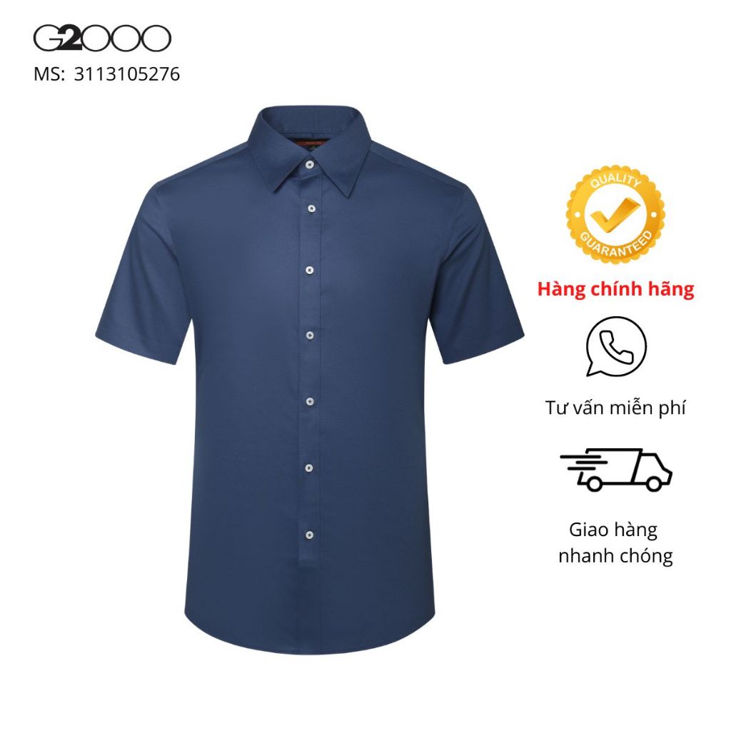 Áo Sơ Mi Nam G2000 Smart Fit (3113105276) Màu Xanh